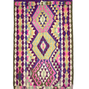 Vintage Vivid Tribal Rug 94 cm x 145 cm (3'1" x 4'8") - 0010041