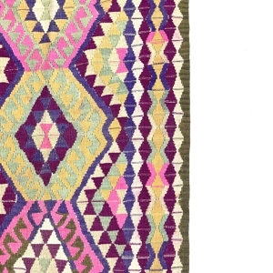 Vintage Vivid Tribal Rug 94 cm x 145 cm (3'1" x 4'8") - 0010041