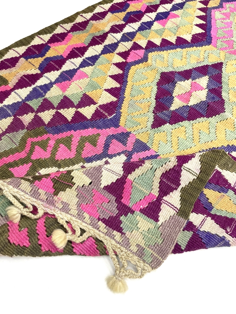 Vintage Vivid Tribal Rug 94 cm x 145 cm (3'1" x 4'8") - 0010041